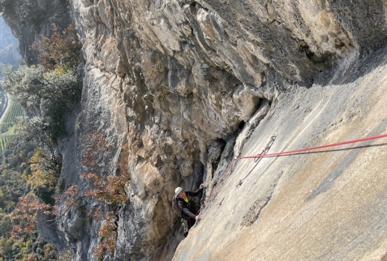 corso d’arrampicata su vie di più tiri