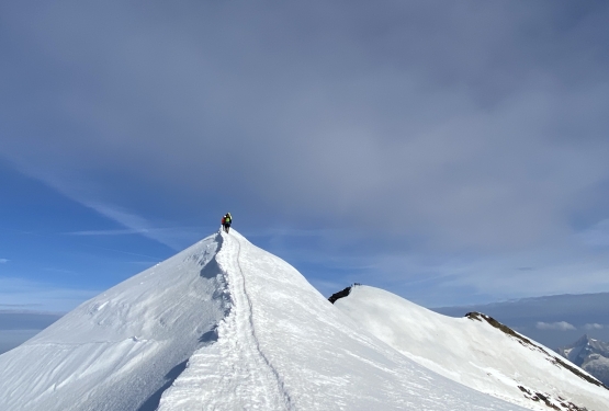 Castore: via normale dal  Rif. Sella