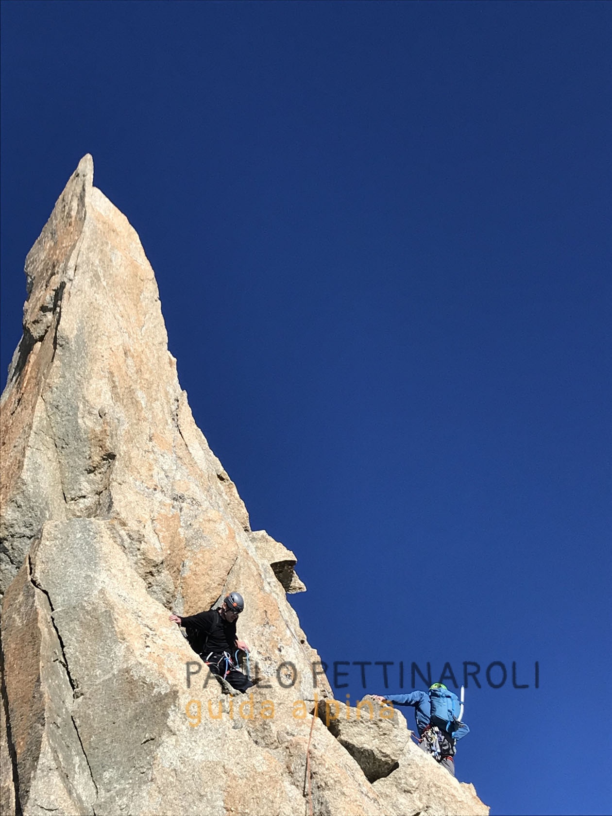 aiguille du diable - 4 di 5 - alpinismo_paolo pettinaroli guida alpina